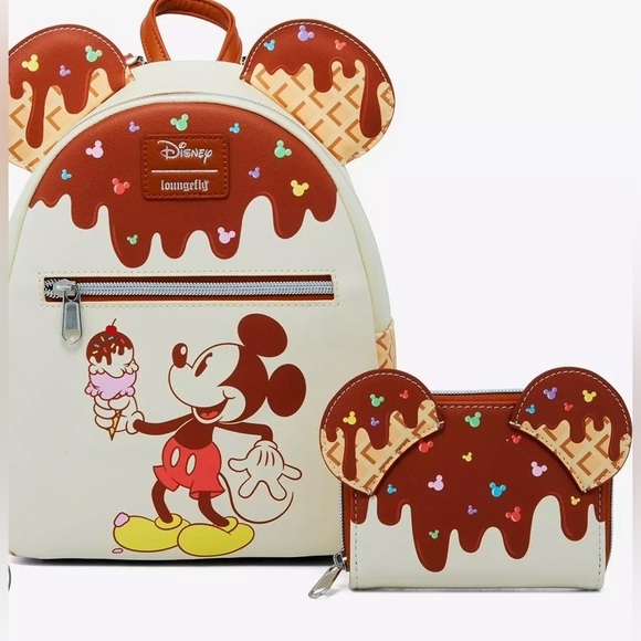 Loungefly Disney| Mickey Mouse Ice Cream Bundle - Picture 1 of 8